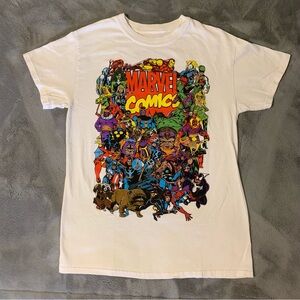 Marvel White Cotton T-Shirt